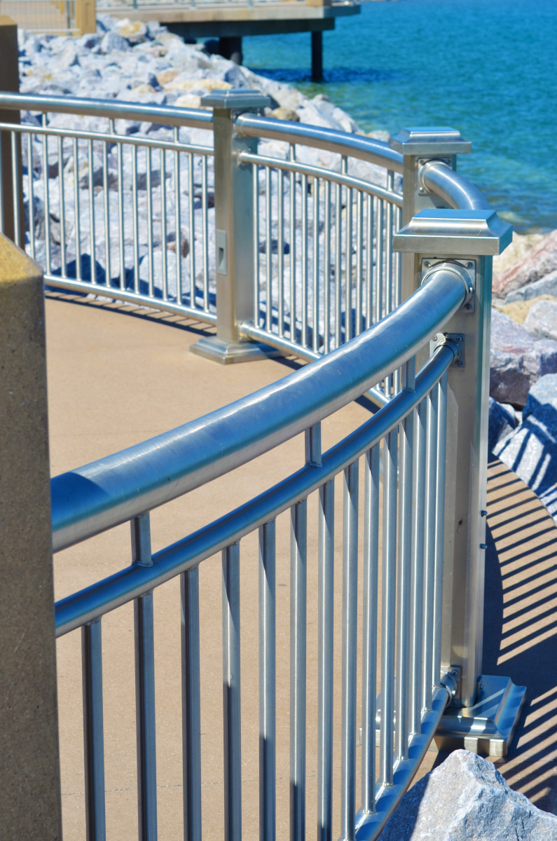 Whiting Lakefront Park Steel Railing - Shawnee Steel